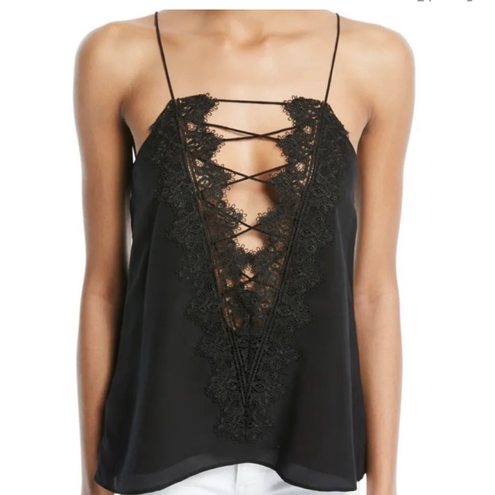 Cami NYC Charlie lace trimmed top